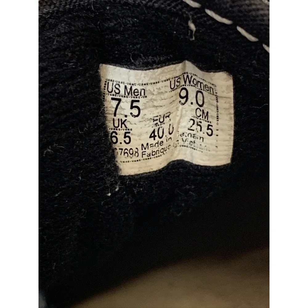 Vans Shoes 7.5‎ 9 Authentic Era Classic Sneakers Unisex Canvas Black & White